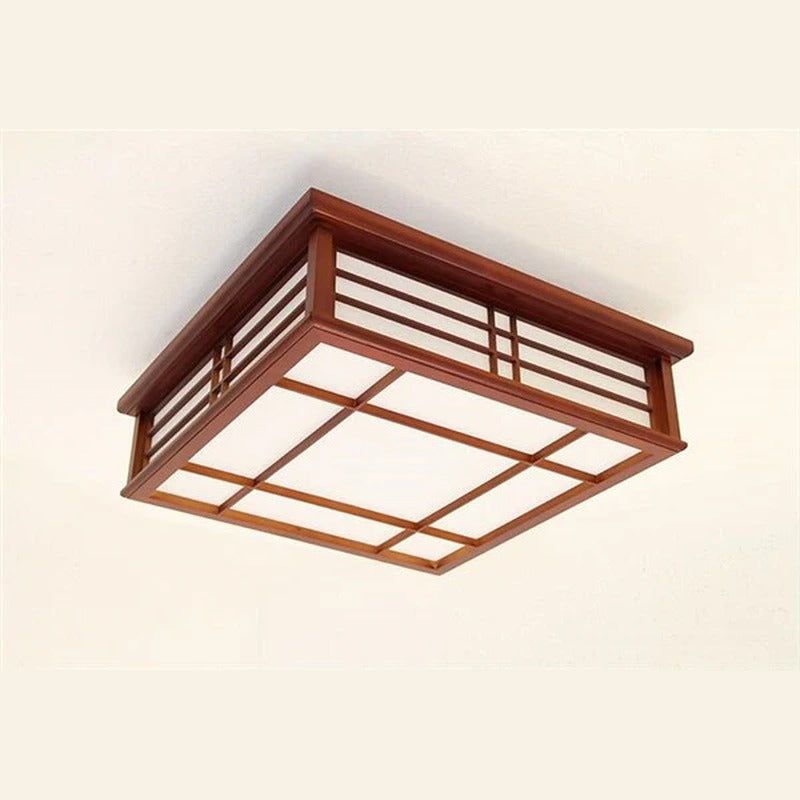 Holz-Deckenlampe Ryusaki im japanischen Stil mit LED – Bild 5
