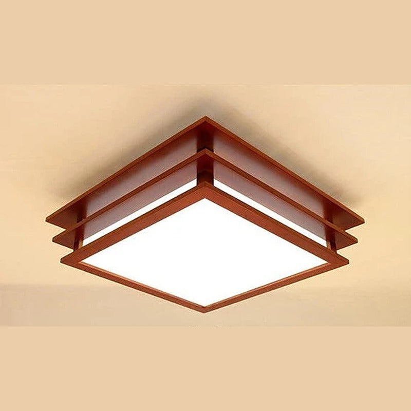 Holz-Deckenlampe Ryusaki im japanischen Stil mit LED – Bild 6
