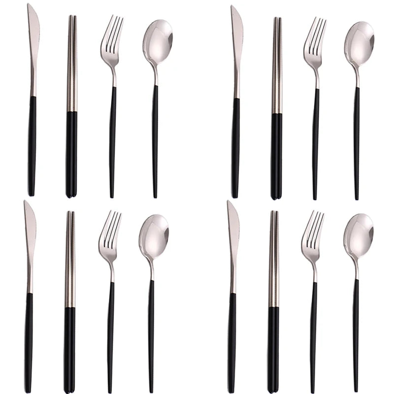 Edelstahl-Besteckset Masaye im koreanischen Stil