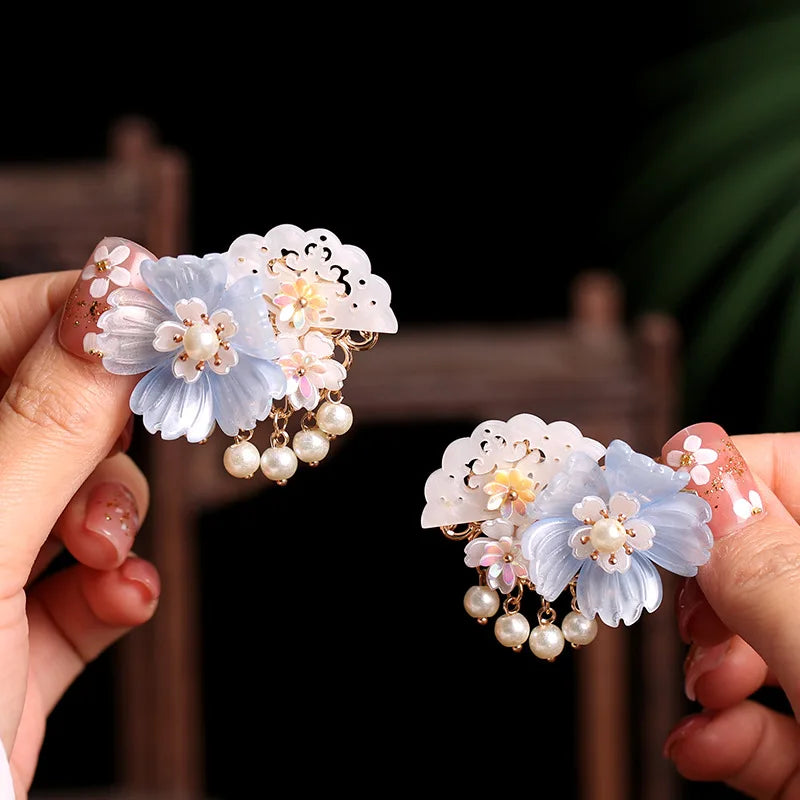 Kanzashi Haarspange Fugoppe (4 Farben)