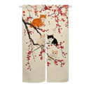 Noren Vorhang Neko (2 Farben und 3 Größen)
