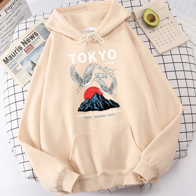 Sweatshirt mit Kapuze Tokyo (14 Farben)