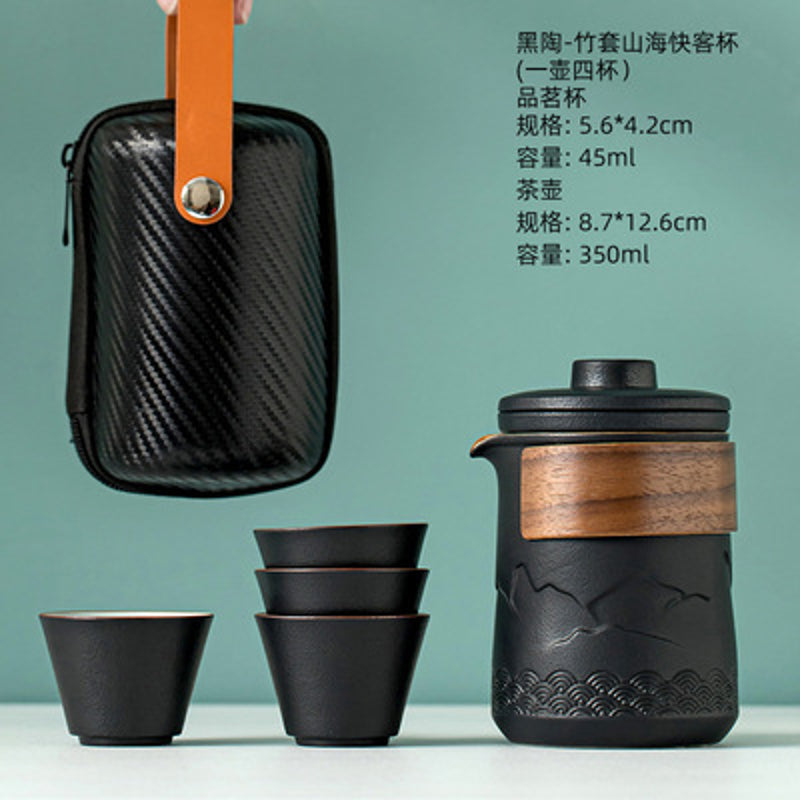Tee Set Hōō (4 Farben) – Schwarz