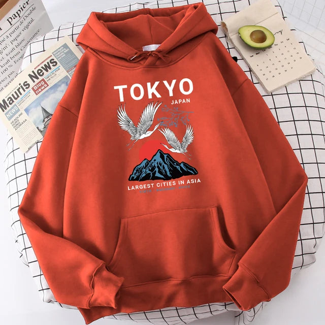 Sweatshirt mit Kapuze Tokyo (14 Farben)