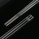 Chinesiche Edelstahl Essstäbchen Set Abukamato (4 Paar)