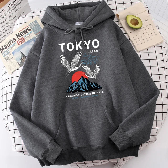 Sweatshirt mit Kapuze Tokyo (14 Farben)