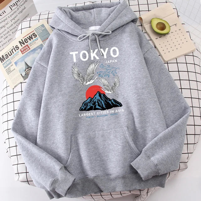 Sweatshirt mit Kapuze Tokyo (14 Farben)