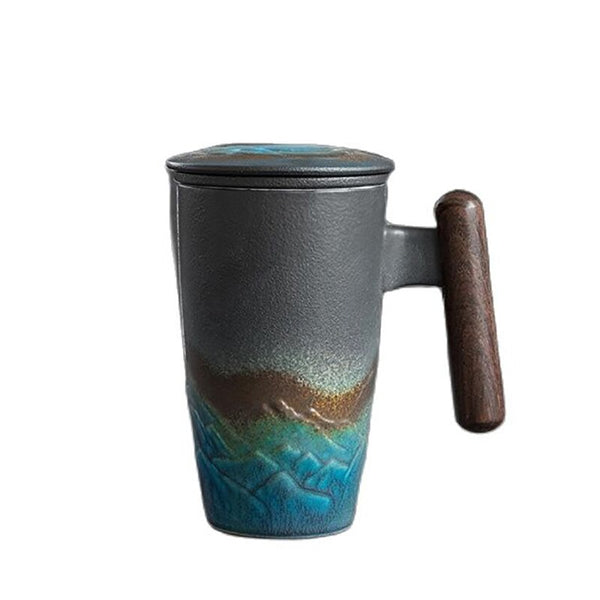 Keramik Teetasse mit Filter Hijoka (2 Farben)