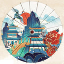 Asiatischer Sonnenschirm Bunya (5 Farben)