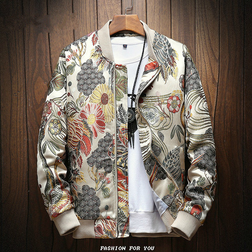 Bestickte Herren Jacke Kawano im japanischen Stil – Bild 2