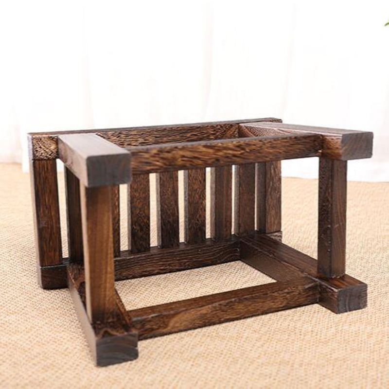Antike Holz Hocker Morita