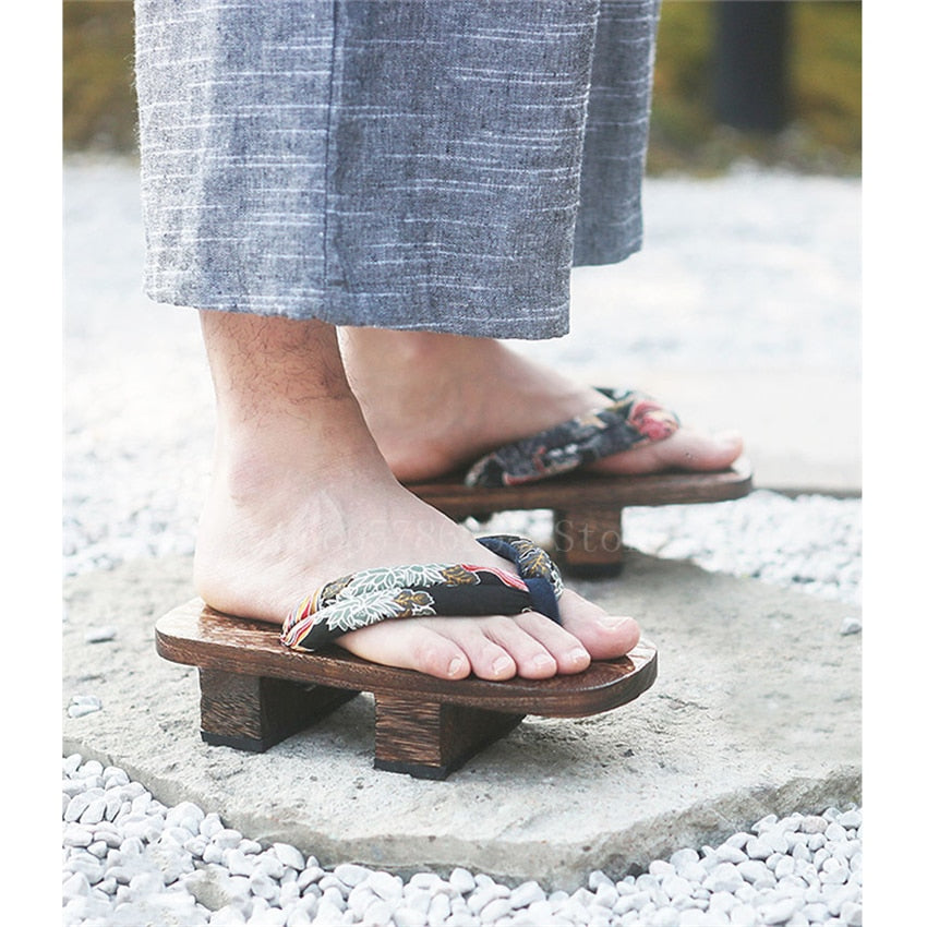Herren Geta Sandalen Noguchi aus Paulownia-Holz – Bild 5