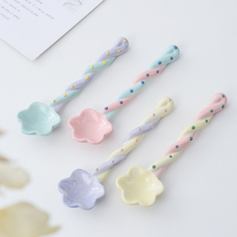 Keramiklöffel Kawaii (4 Farben)