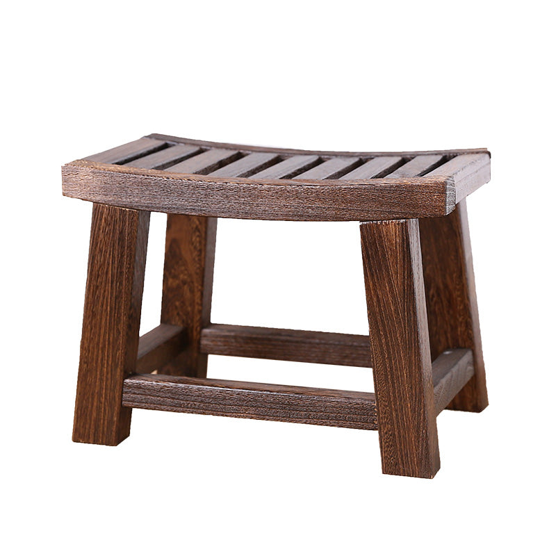 Antike Holz Hocker Morita