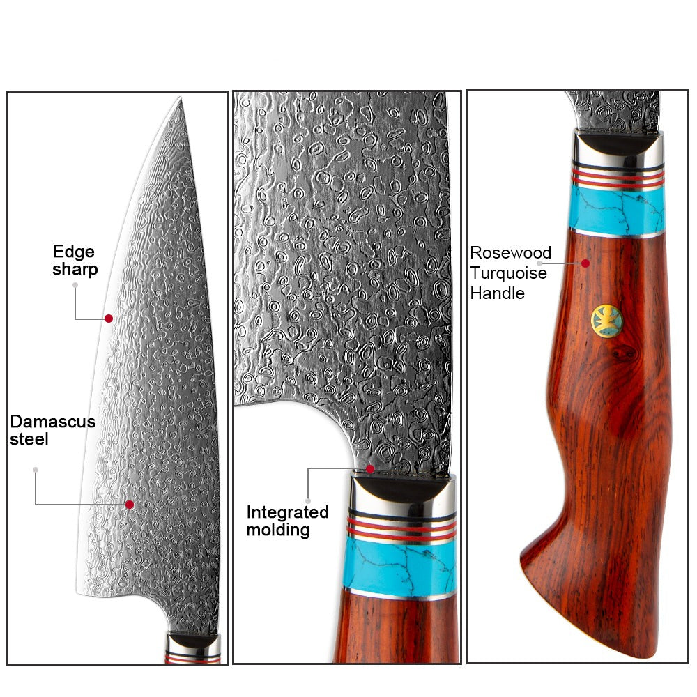 Damast Küchenmesser Okutsu