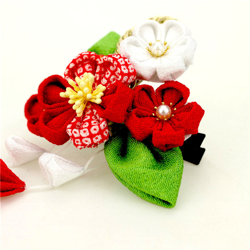 2 Stück Kanzashi Haarschmuck Amagata