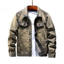 Jeansjacke mit Crane-Stickerei Toyo