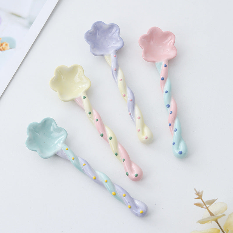 Keramiklöffel Kawaii (4 Farben)
