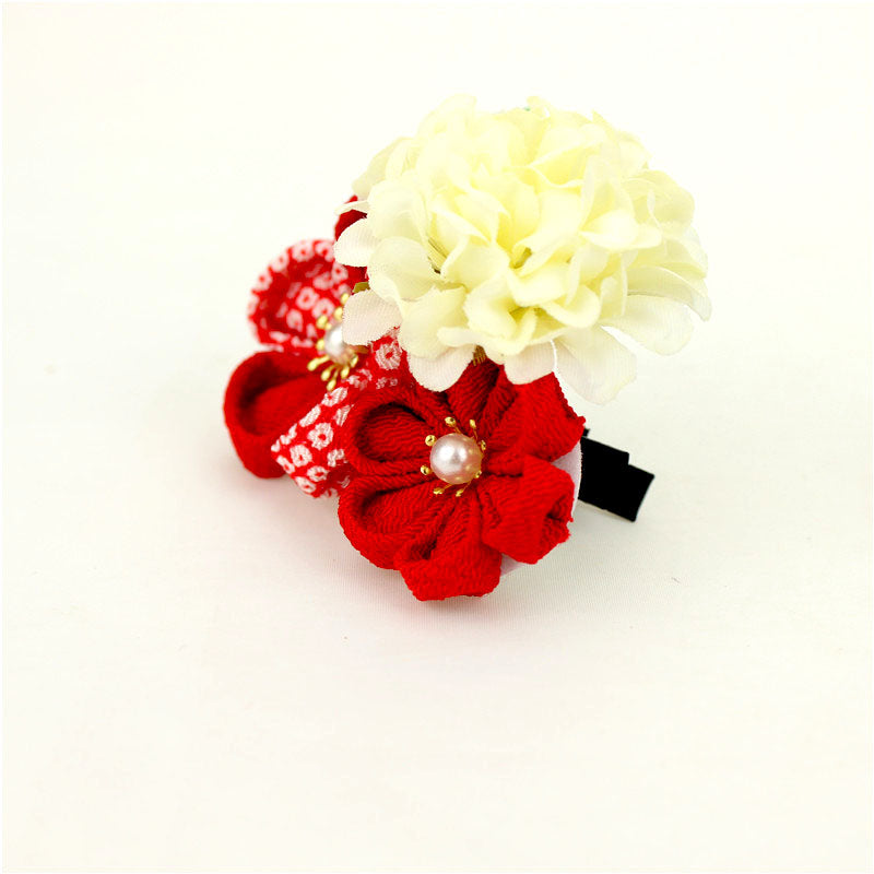 2 Stück Kanzashi Haarschmuck Amagata