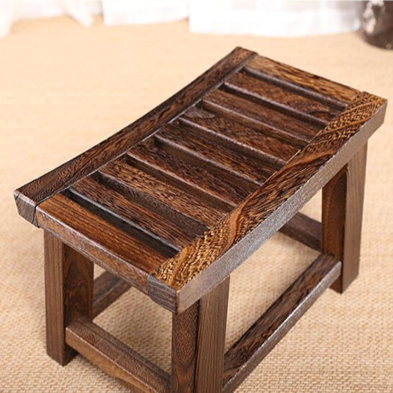 Antike Holz Hocker Morita