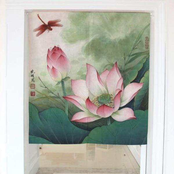 Door Curtain Imabari - 80x90cm (31 5x35 4) / Tube Curtain - Curtains