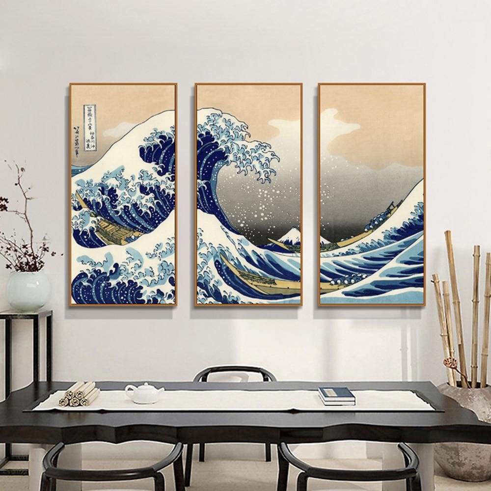 Japanese Print The Wave - Canvas Picture