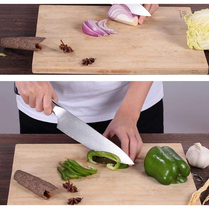 Kudamono Damascus Knife Kazuma - Knives