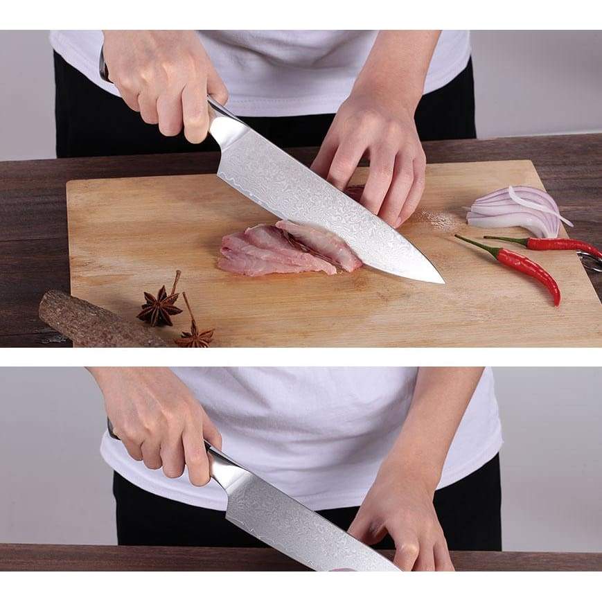 Kudamono Damascus Knife Kazuma - Knives