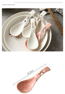 Porzellanlöffel Karo