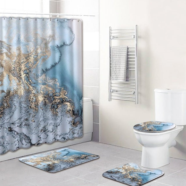 4 Teiliges Badezimmer-Set Shoma