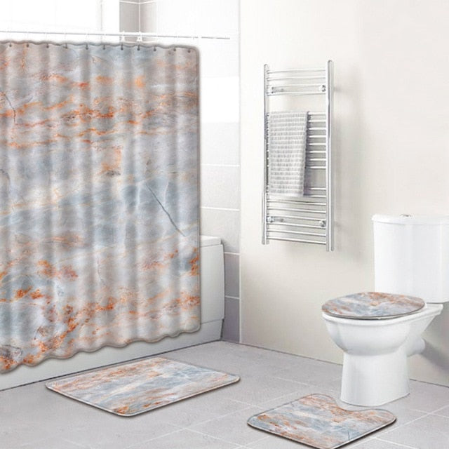 4 Teiliges Badezimmer-Set Yori