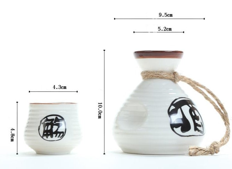 Keramik Sake-Set Hikari