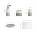 5 Teiliges Badzubehör-Set Kawa