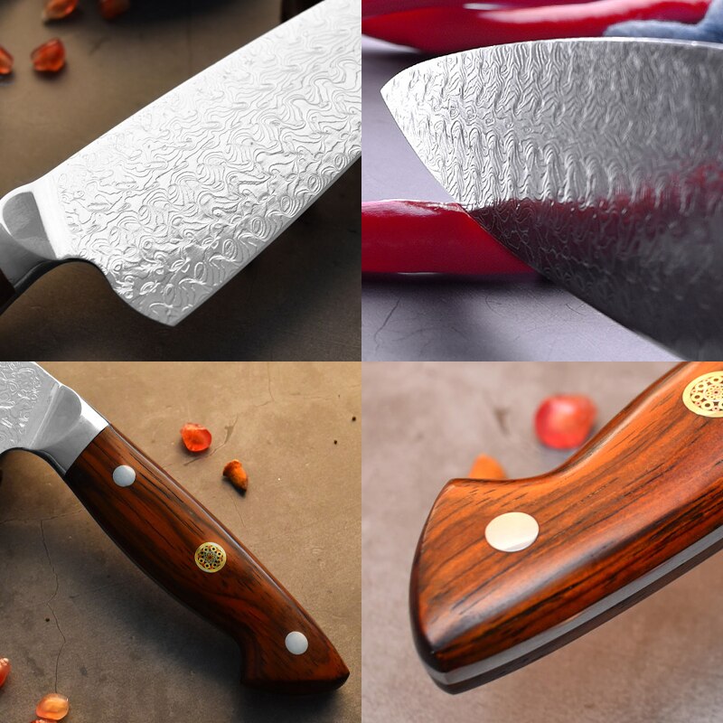 Damaskus-Küchenmesser Izumo