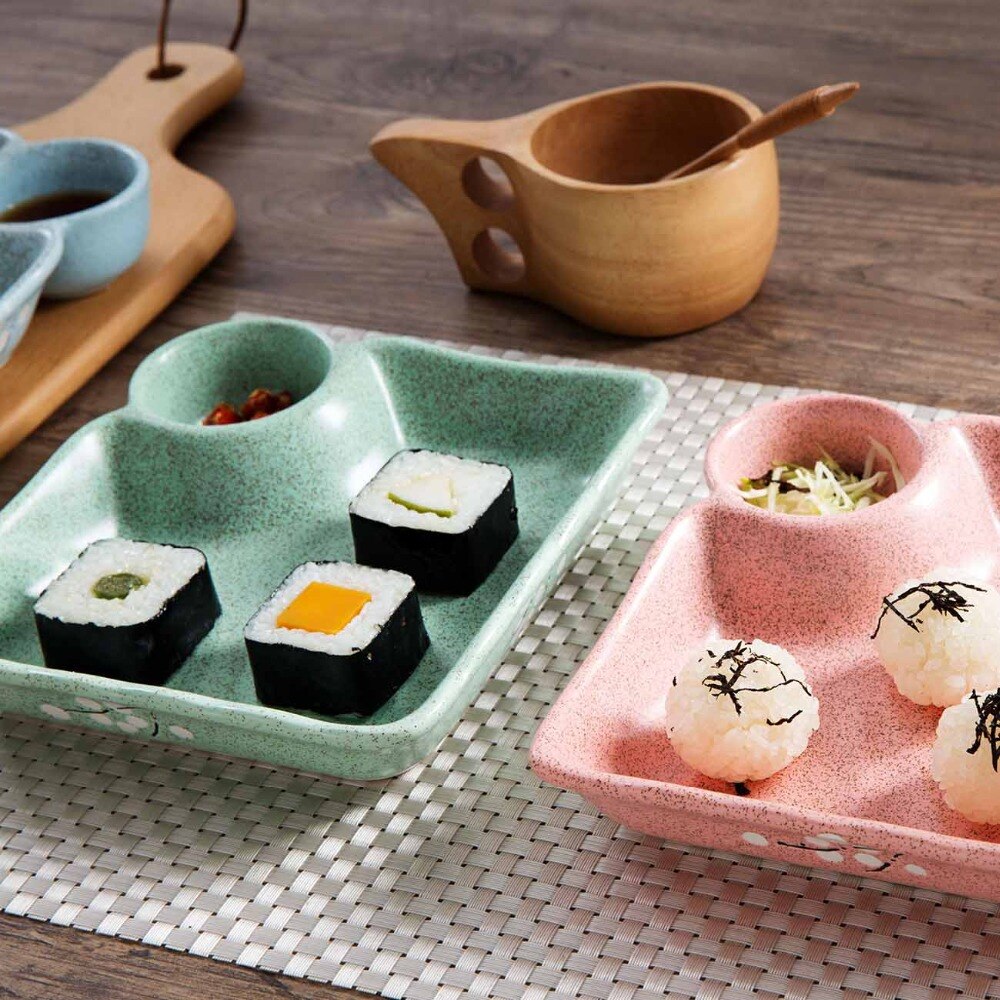 Sushi-Teller mit Soßenschälchen Yu (3 Farben)