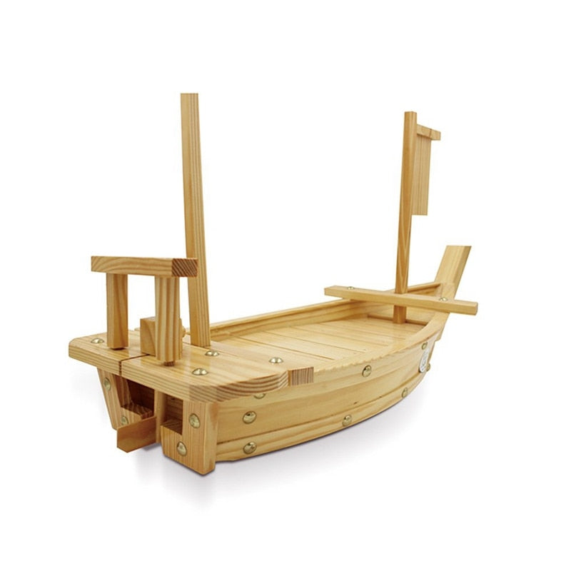 Sushi Boot Haruka aus Holz zum Servieren