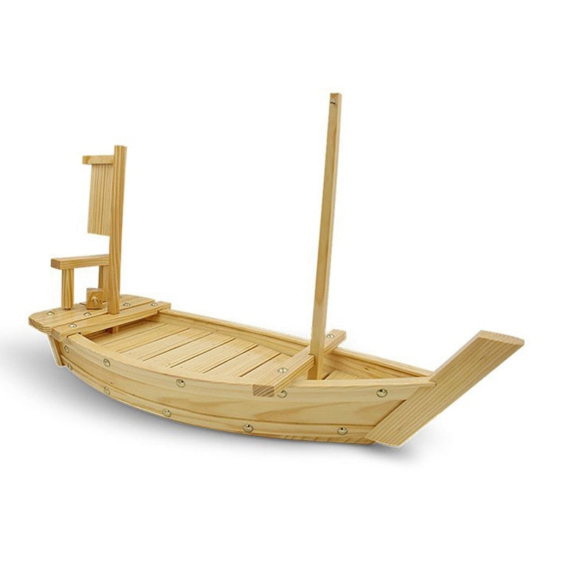 Sushi Boot Haruka aus Holz zum Servieren – Bild 2