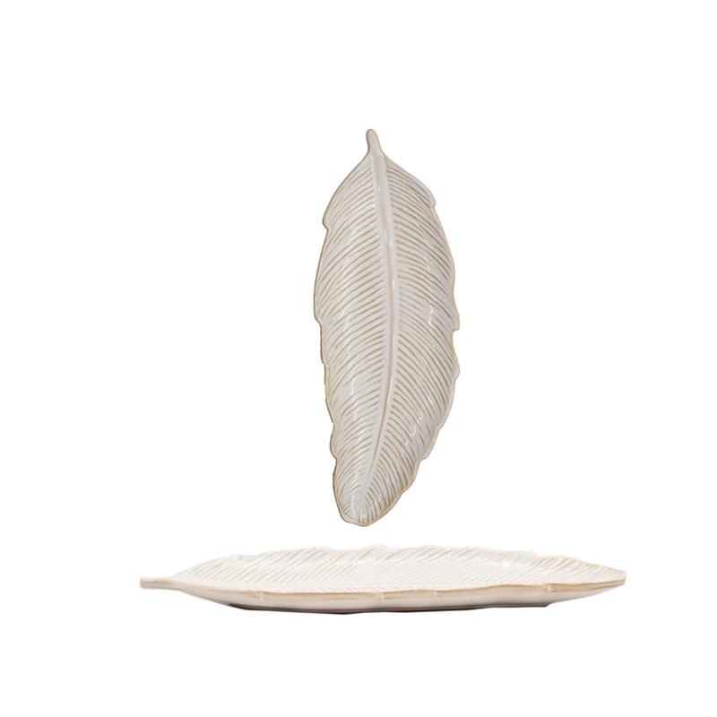 Blattform Keramikplatte Sazu (3 Farben)