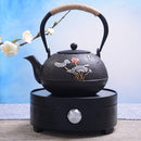 Gusseisen Teekanne mit Stövchen Hibiki