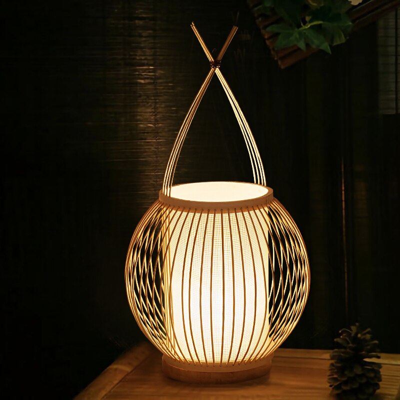 Bambus Tischlampe Taya