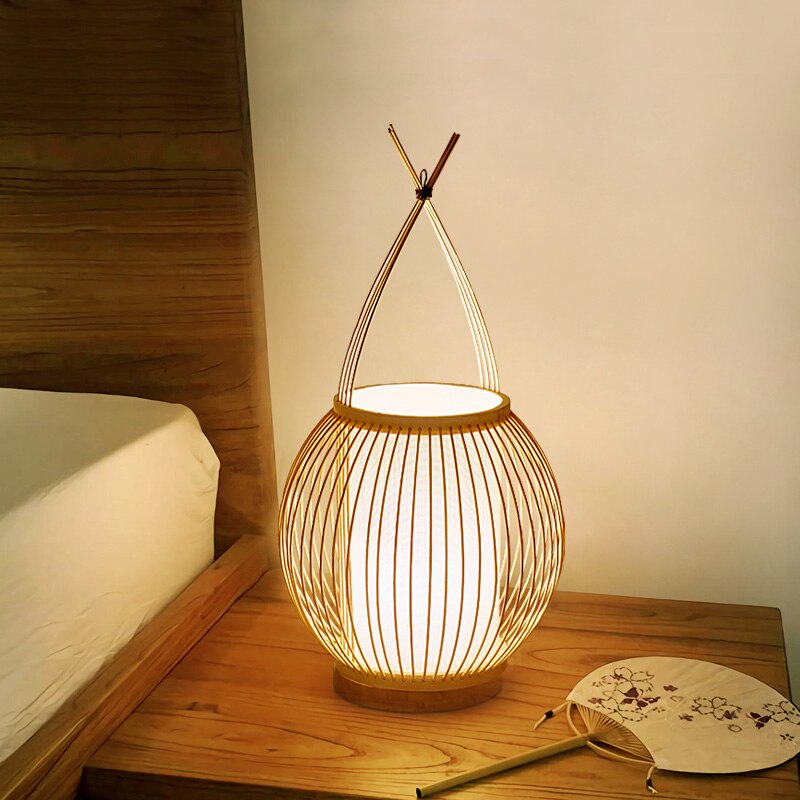Bambus Tischlampe Taya