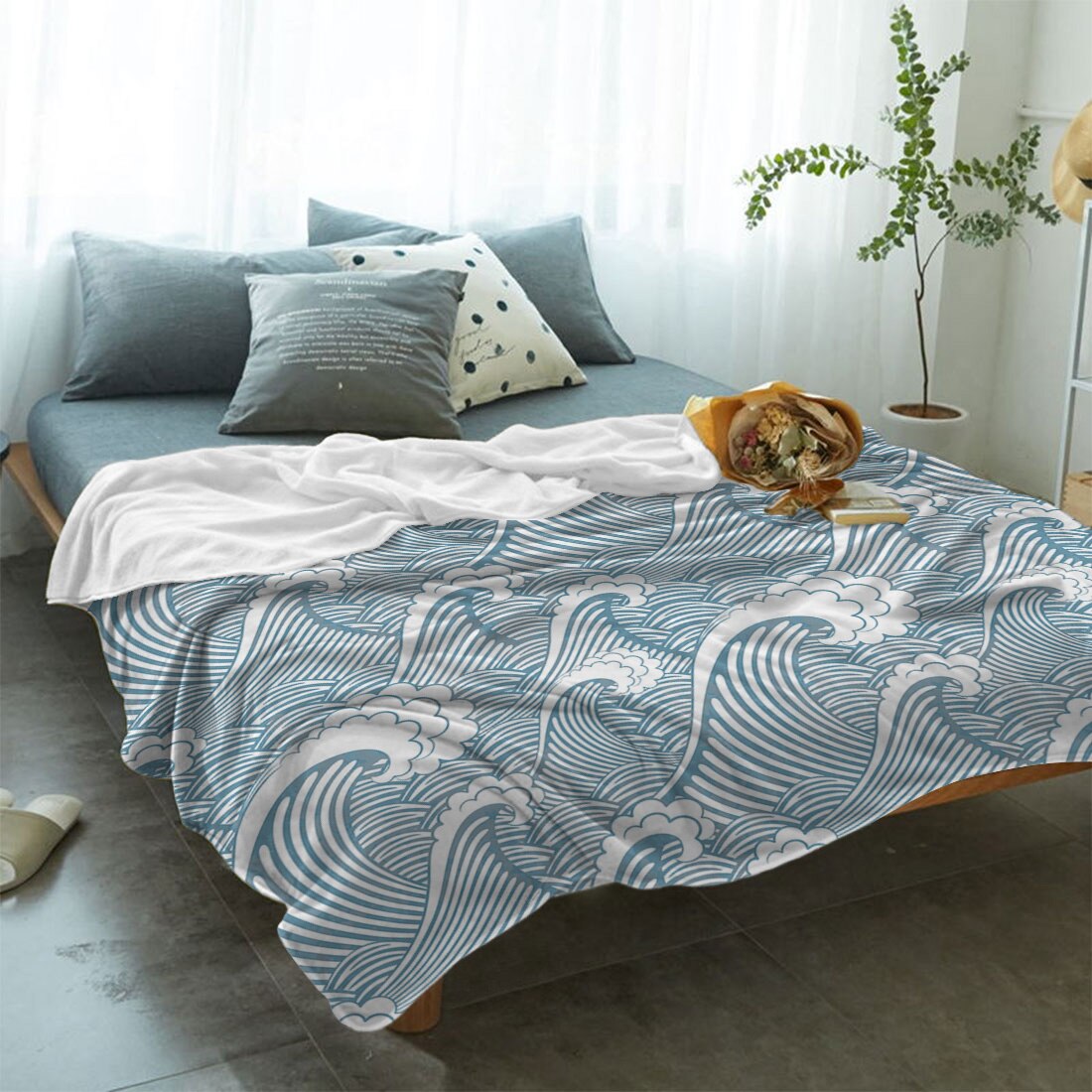 Wellen Kuscheldecke Aina