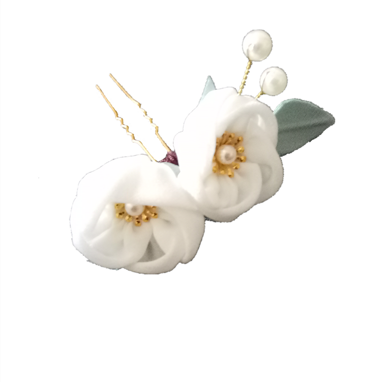 Kanzashi Haarnadel und Ohrringe Miki (2 Varianten)