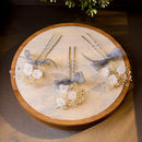 Kanzashi Haarblumen Gina (8 Modelle)