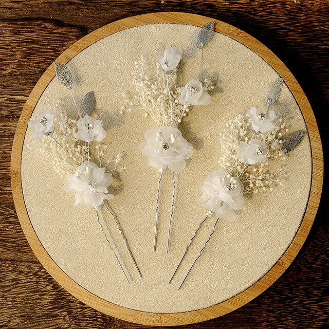 Kanzashi Haarblumen Gina (8 Modelle)