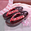 Damen Geta Sandalen Chichibu (10 Farben und 7 Größen)