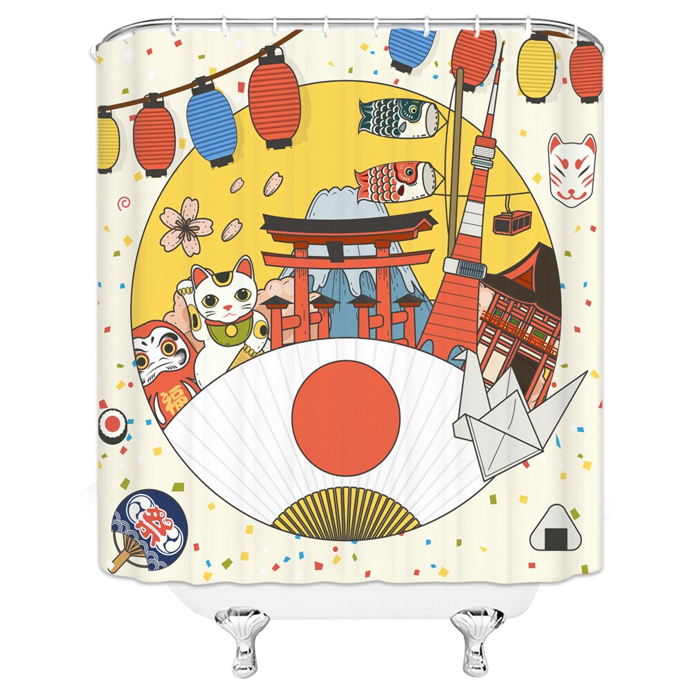 Duschvorhang Tokorozawa (4 Größen und 2 Modelle)