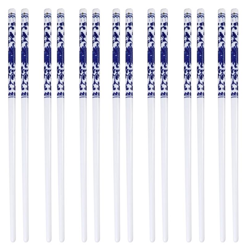 Asiatische Keramik Essstäbchen-Set Kiku (10 Paar)