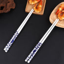 Asiatische Keramik Essstäbchen-Set Kiku (10 Paar)