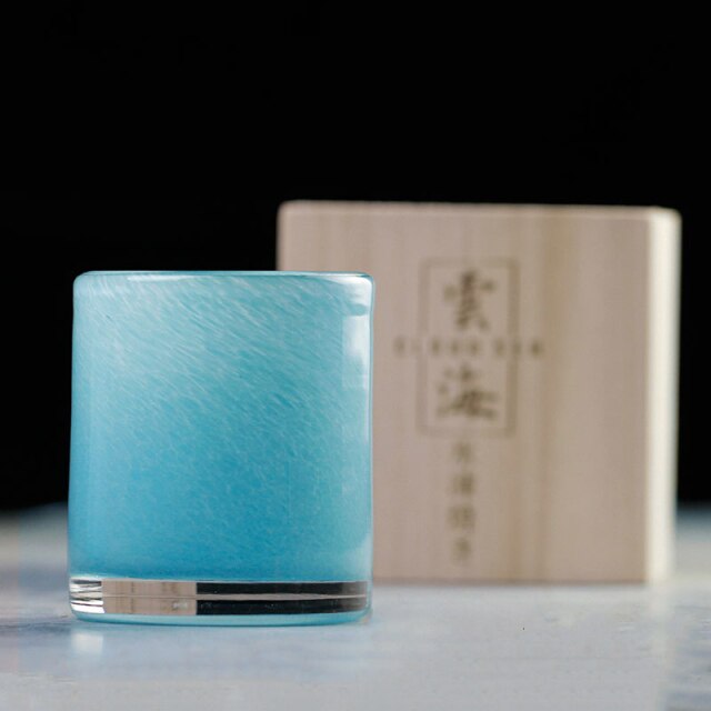 Blaues Whiskyglas Usu